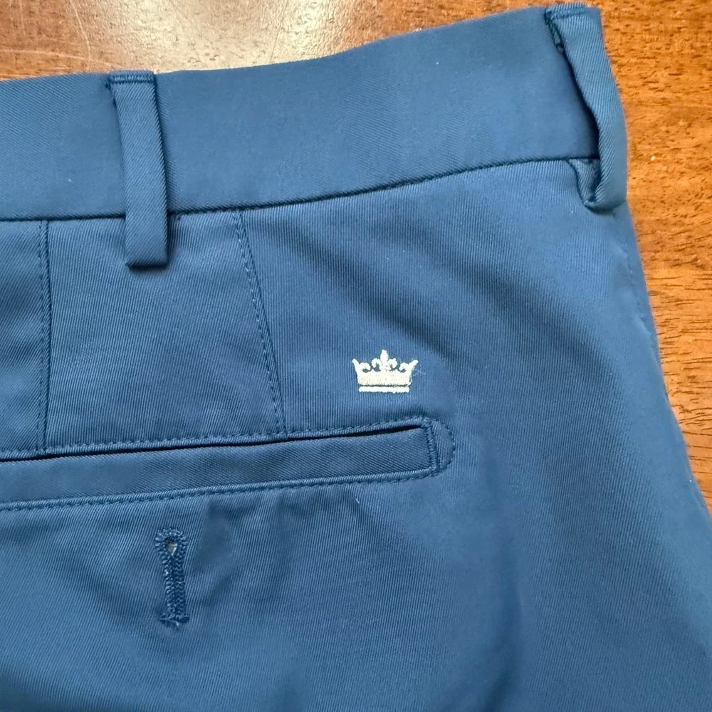 Kevin's by Peter‎ Millar Salem Performance Shorts Mens 40 Blue Golf Tech Flat